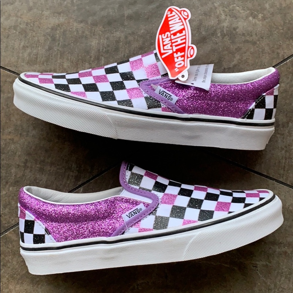 VANS CLASSIC SLIP ON GLITTER CHECKERBOARD WMNS - Picture 15 of 16